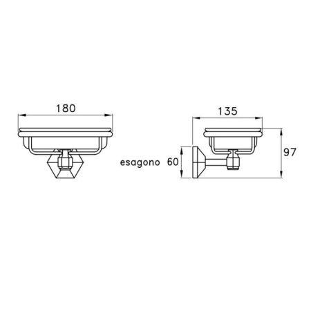 Держатель для мыльницы Stella Eccelsa EC 10010 CR00
