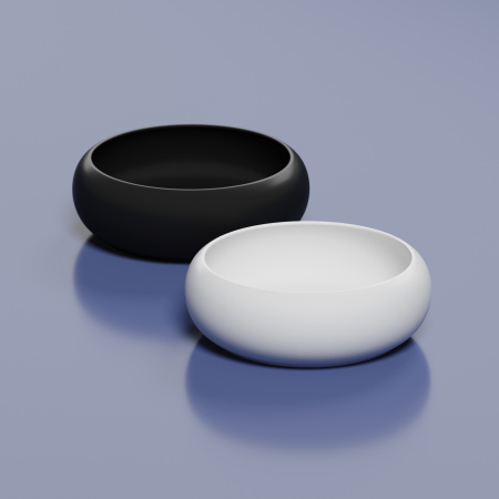 Раковина из сантехнического фарфора Ceramica Nova ELEMENT CN6050MW 36х36 накладная цвет белый матовый без отверстий под смеситель