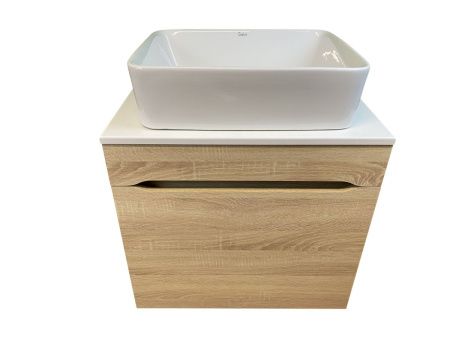 Тумба с раковиной Sintesi STL.W7015_SIN-LVB-APP-401 60х60 подвесная цвет бежевый