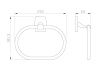 Полотенцедержатель (кольцо) Wonzon & Woghand Porto WW-1003