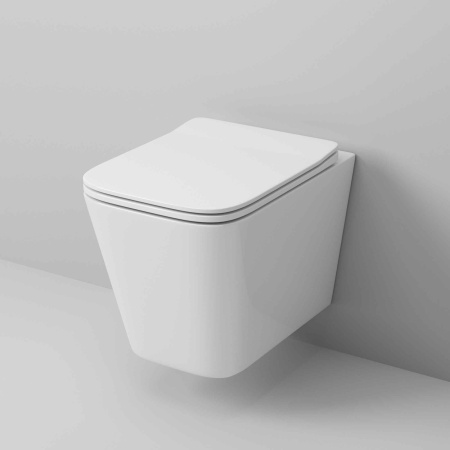 Унитаз подвесной Grossman Falcon GR-4441S белый глянцевый с сиденьем микролифт безободковый каскадный смыв