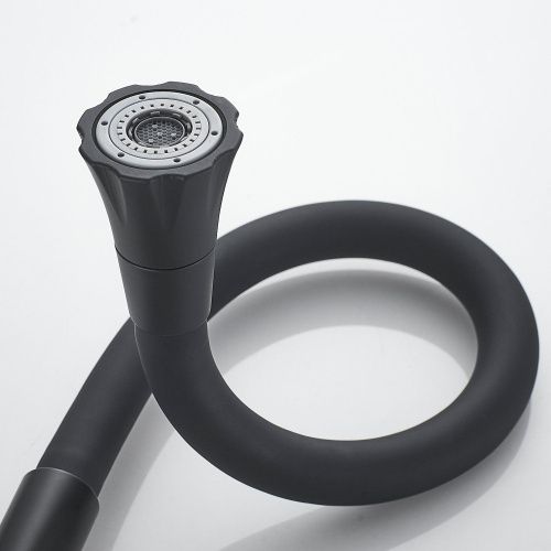 Смеситель для кухни Raffine F303H-3 на мойку черный - фото 5