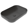 Раковина керамическая GSG Ceramic Design Easy EALAVRE60021 60х40 накладная цвет черный без отверстий под смеситель