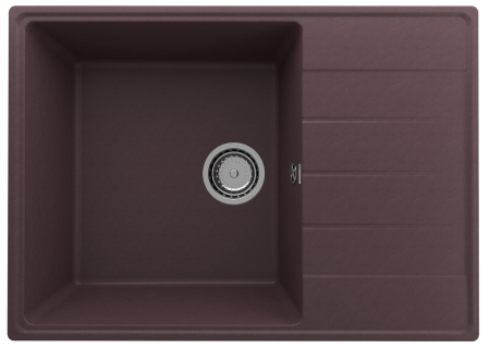 Кухонная мойка Ulgran Quartz Prima 700-06 70х50 цвет темно-коричневый поверхность матовая