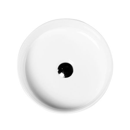 Раковина из сантехнического фаянса BelBagno BB1357 40х40 накладная цвет белый без отверстий под смеситель