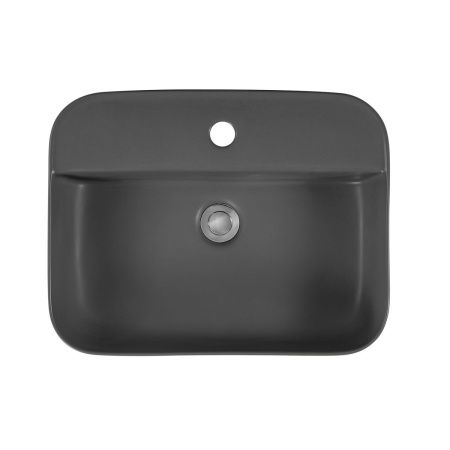 Раковина из сантехнического фарфора Aquatek ВЕГА AQ5506-MG 50х40 накладная цвет серый 1 отверстие под смеситель