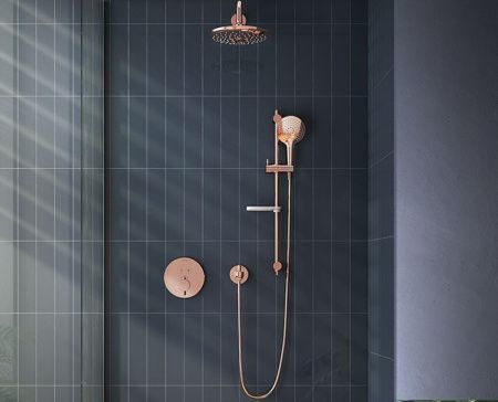 Душевой гарнитур Vitra Bliss A4574326EXP настенный медь