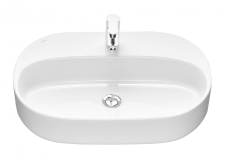 Раковина мебельная керамическая Santek Одри Round 62 1.WH50.1.710 60х40 накладная цвет белый 1 отверстие под смеситель