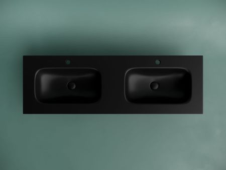 Раковина из сантехнического фарфора Ceramica Nova GRACE CN7022MB 140х50 накладная цвет черный