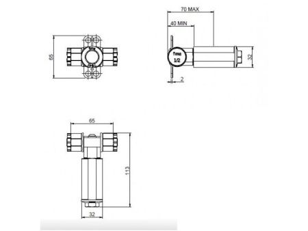 Внутренняя часть для смесителя Fima Carlo Frattini F3520CR*