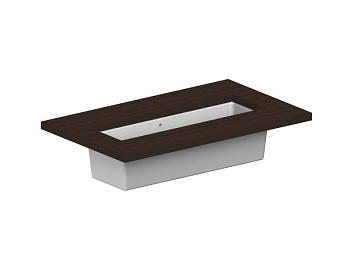 Раковина из санфаянса Scarabeo Gaia-Tech-Miky 8092 87х32 встраиваемая цвет белый