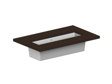 Раковина из санфаянса Scarabeo Gaia-Tech-Miky 8092 87х32 встраиваемая цвет белый