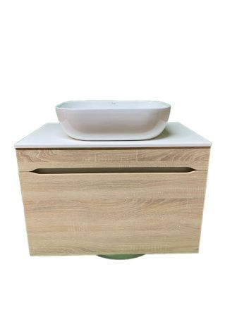 Тумба с раковиной Sintesi STL.W7817_SIN-LVB-APP-403 60х60 подвесная цвет белый