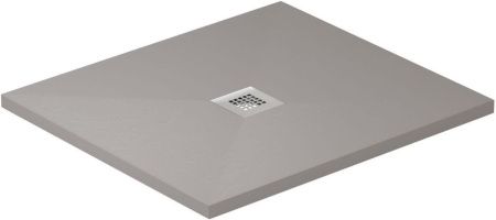 Душевой поддон из искусственного камня Allen Brau Priority 8.31002-PGM 90х90 серый без каркаса