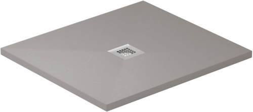 Душевой поддон Allen Brau Priority 8.31002-PGM 90х90 искусственный камень серый - фото 2