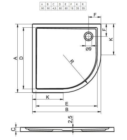 Ванна акриловая Riho Still B103010005 180х80 пристенная прямоугольная