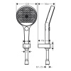 Душевой гарнитур Hansgrohe Rainfinity 26852000 настенный хром
