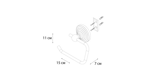 Бумагодержатель Fixsen Retro FX-83810A - фото 3