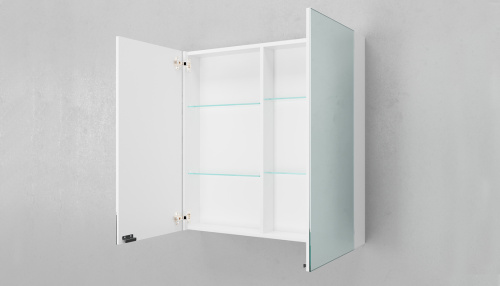 Зеркало-шкаф Velvex KLAUFS zsKLA.80-216 81х80 подвесной цвет белый - фото 4 Зеркало-шкаф Velvex KLAUFS zsKLA.80-216 81х80 подвесной цвет белый - фото 4