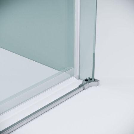 Боковая стенка Grossman Classic 200.K33.04.100.10.00 100х195 стекло прозрачное профиль хром