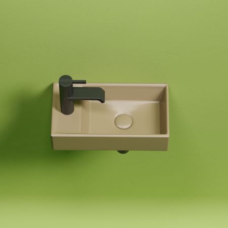 Раковина из сантехнического фарфора Ceramica Nova ELEMENT CN6051RMC 40х20 подвесная цвет коричневый 1 отверстие под смеситель