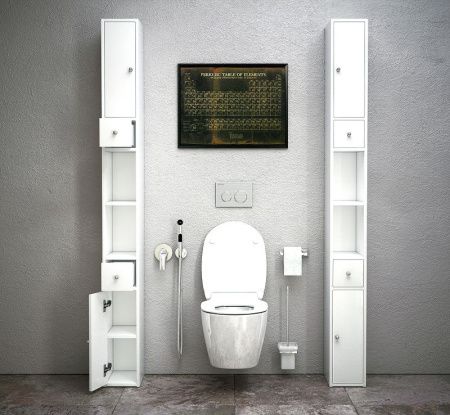 Шкаф-пенал Corozo Энри SD-00000582 20х200 напольный цвет белый