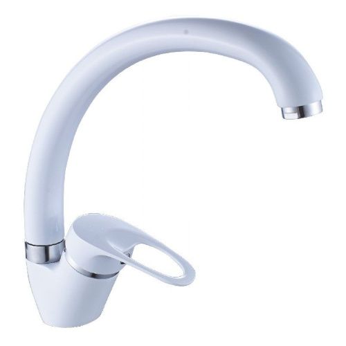 Смеситель для кухни Cron CN4113-8 на мойку белый - фото 2