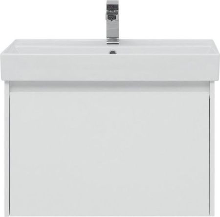 Комплект мебели: тумба с раковиной + зеркало Aquanet Nova Lite 00242296 80х50 напольный цвет белый
