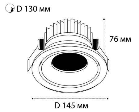 Светильник встраиваемый Italline IT06 IT06-6018 white 3000K