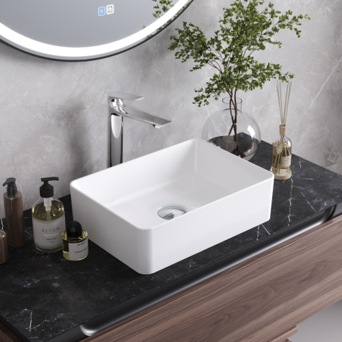 Раковина керамическая Cezares CZR-6596 29х41 накладная цвет белый без отверстий под смеситель - фото 5