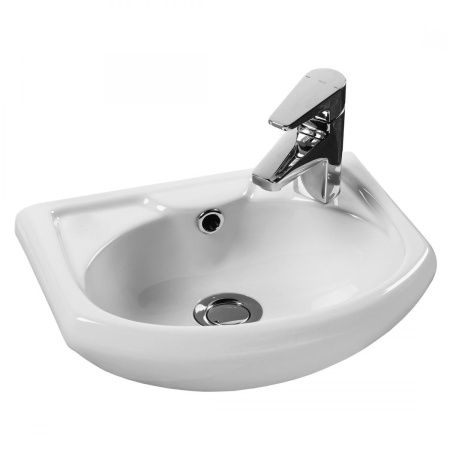 Раковина керамическая Onika Азов 1WН110254 40х30 накладная цвет белый 1 отверстие под смеситель