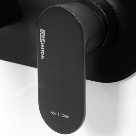 Смеситель для раковины Wasserkraft Elbe 7400 7430 встраиваемый в стену черный