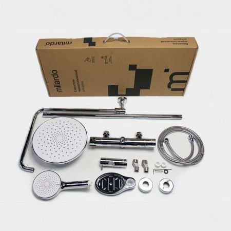 Душевая стойка Milardo Ideal Spa ILSSBTHM89 настенная цвет хром