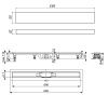 Душевой лоток Timo Eco SP10600-PG10600 65х10 черный
