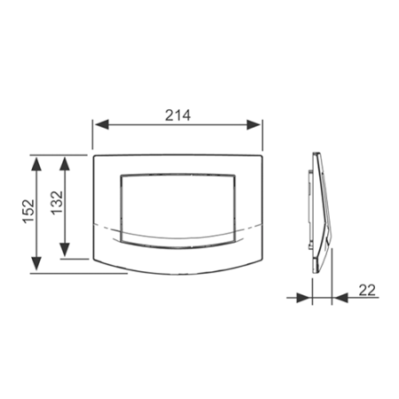 Клавиша смыва механическая Tece TECEambia 9240100 цвет белый