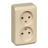 Розетка 2-ая б/з без шторок Systeme Electric Этюд PA16-005K