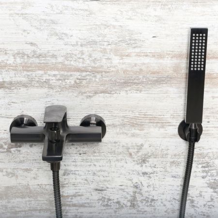 Смеситель для ванны Wasserkraft Wiese 8400 8401 настенный серый