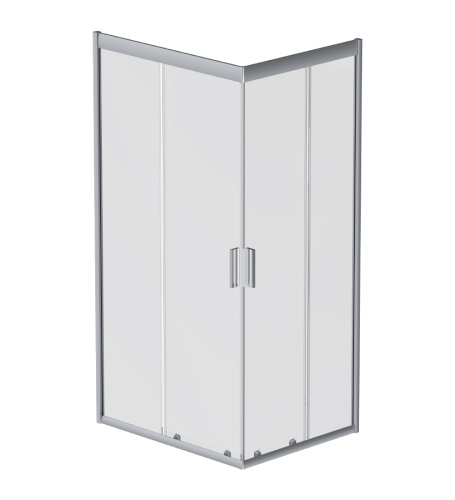 Душевой уголок Am.Pm Gem W90G-404-100280-MT 80х100 стекло прозрачное профиль хром матовый без поддона - фото 2