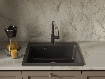 Кухонная мойка Rivelato AXEL Х-60 antracite 65х50 цвет черный