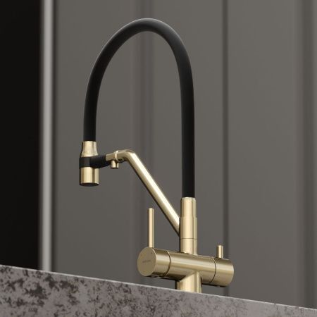 Смеситель для кухни Sancos Dora SC4003BG на мойку золото