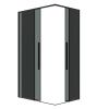 Душевой уголок Grossman Galaxy 300.K33.01.1190.21.10 110х90 стекло прозрачное профиль черный без поддона