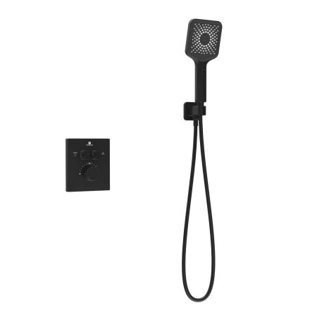 Душевая система Vincea Inspire VSFW-3I21MT4MB встраиваемая в стену цвет черный с термостатом