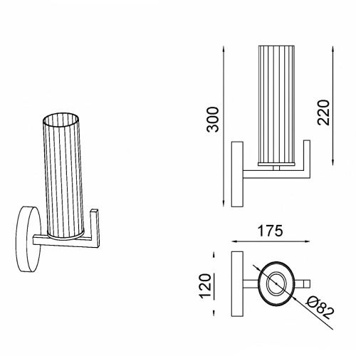 Бра iLamp Evolution (Еволутион) W6806-1 QGD - фото 3