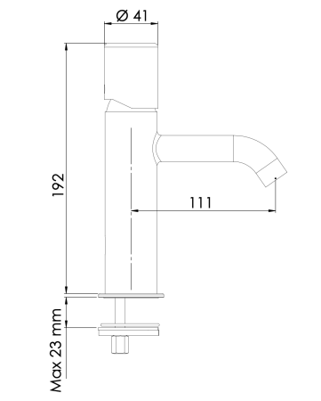 Смеситель Daniel Trilogy TG606NCR на раковину хром