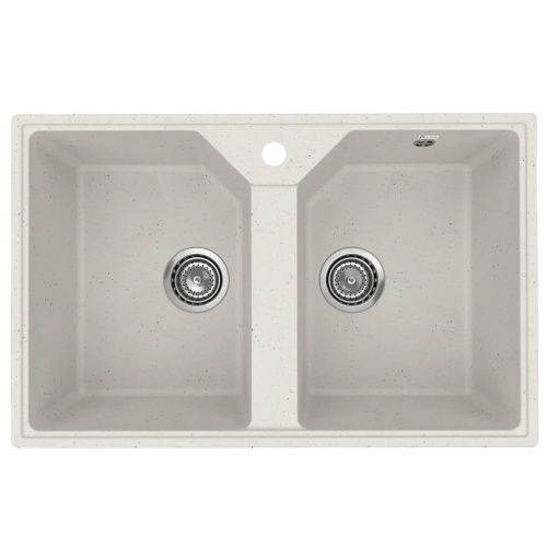 Кухонная мойка Practik PR-M-770-001 77х49 цвет белый поверхность глянцевая - фото 2