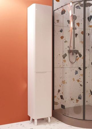 Шкаф-пенал Эстет Kare Luxe ФР-00006000 40х200 напольный цвет белый