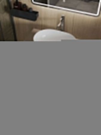 Тумба с раковиной Orange Line Li-80TuLMDF+B05-480W 80х50 цвет бежевый