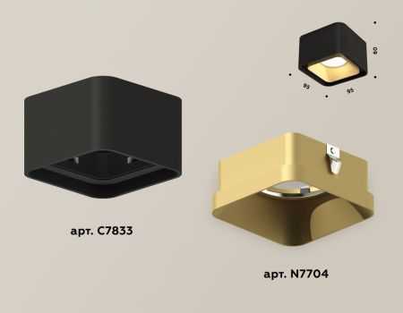 Светильник накладной Ambrella Light Techno (Тецхно) XS7833004