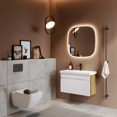 Зеркало в ванную Aqwella Y AUR0210AH 100х100 - фото 4