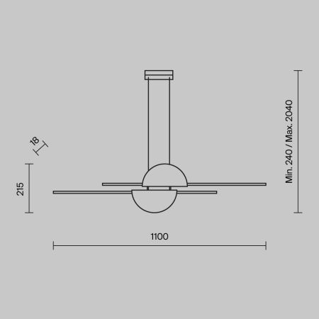 Люстра подвесная Maytoni Skyline Modern MOD179PL-L26W4K
